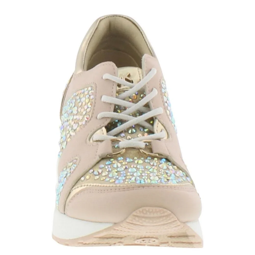 NIB MICHAEL MICHAEL KORS BIG KIDS GIRLS NEO KRYSTAL ATHLETIC SHOES US5 - Picture 7 of 9